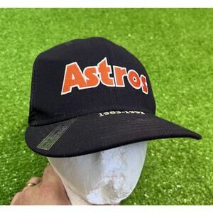 Retro Houston Astros Trucker Hat 80s‎ Space City HTX Timeline Cooperstown EUC